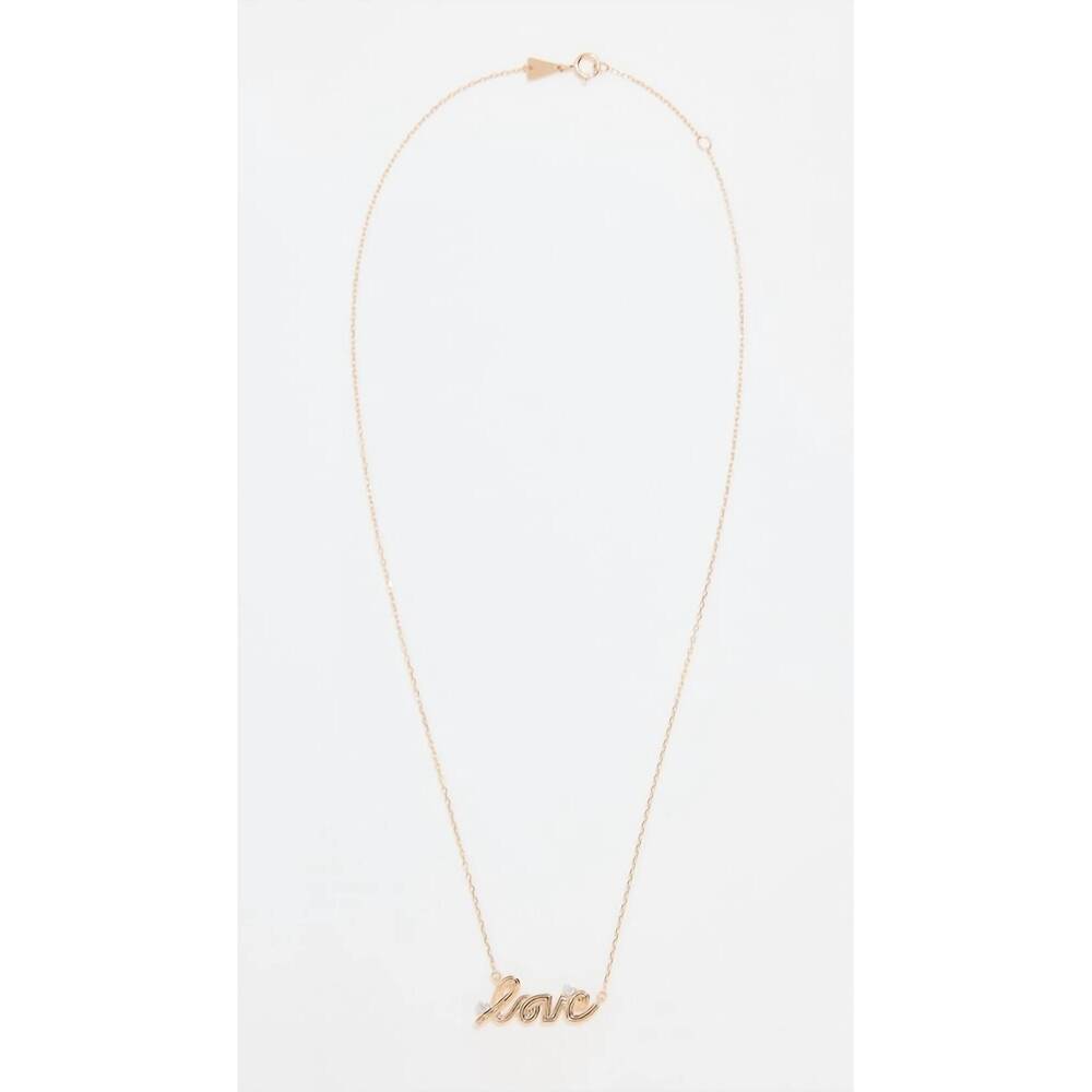 NEW ADINA REYTER women's groovy love necklace in gold
